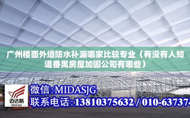 广州楼面外墙防水补漏哪家比较专业（有没有人知道番禺房屋加固公司有哪些）