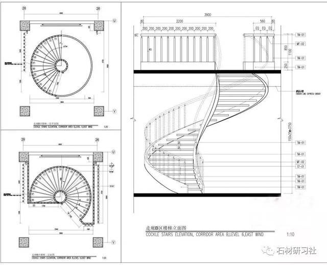 螺旋式楼梯平面图怎么画 建筑施工图设计 第4张 螺旋式楼梯平面图怎么画 建筑施工图设计 第4张