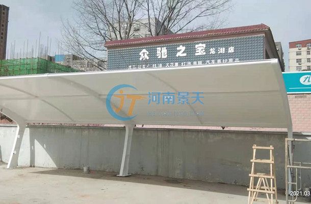 车棚结构图施工图(钢结构车棚价格) 结构框架设计 第2张 车棚结构图施工图(钢结构车棚价格) 结构框架设计 第2张
