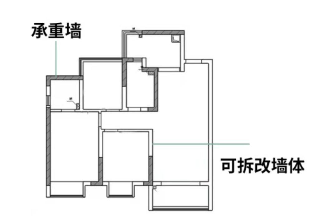 承重墙设计图(承重墙在设计图上的表示通常是粗实线,可以从1mm到3mm不等) 钢结构跳台设计 第1张 承重墙设计图(承重墙在设计图上的表示通常是粗实线,可以从1mm到3mm不等) 钢结构跳台设计 第1张