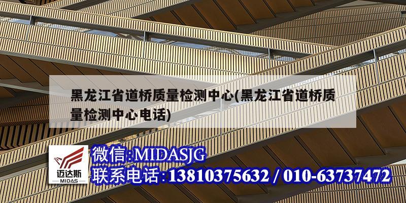 黑龙江省道桥质量检测中心(黑龙江省道桥质量检测中心电话)