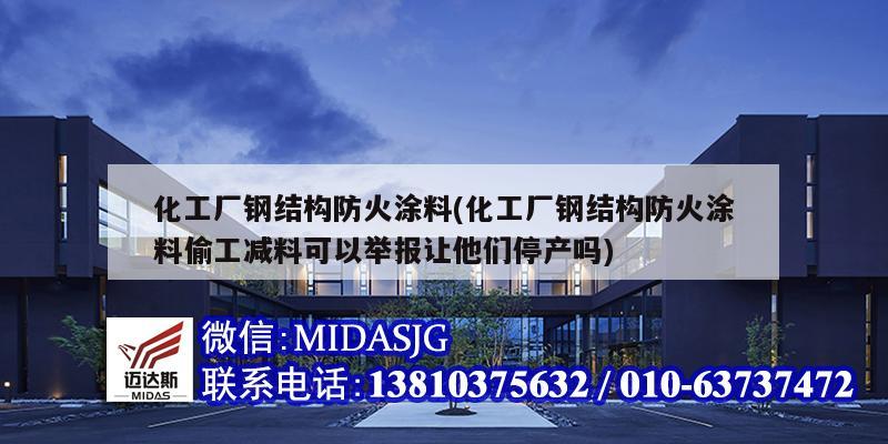 化工厂钢结构防火涂料(化工厂钢结构防火涂料偷工减料可以举报让他们停产吗)