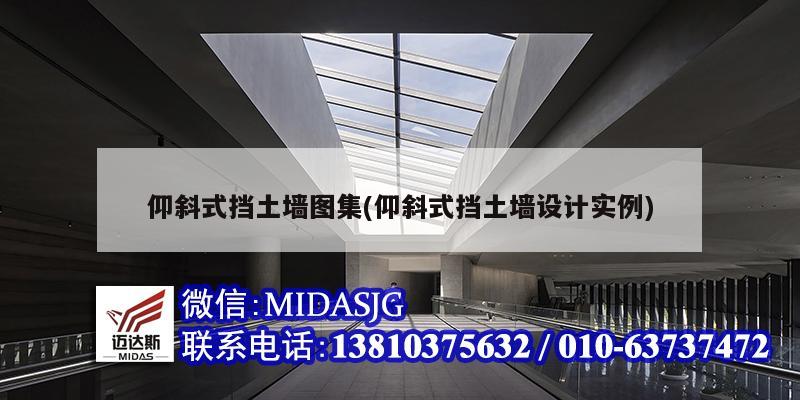 仰斜式挡土墙图集(仰斜式挡土墙设计实例)