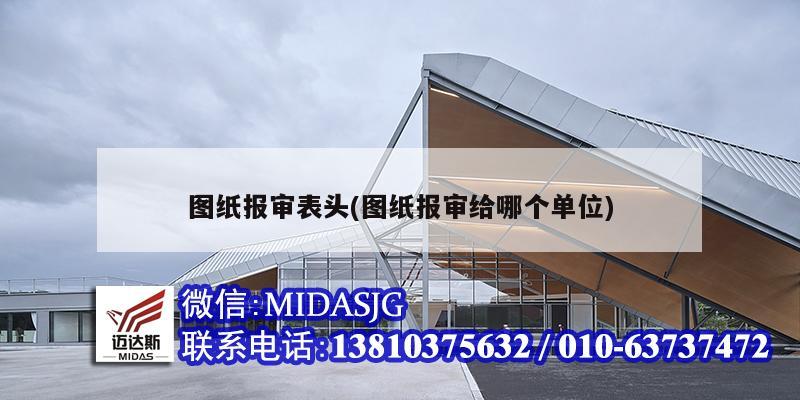 图纸报审表头(图纸报审给哪个单位)