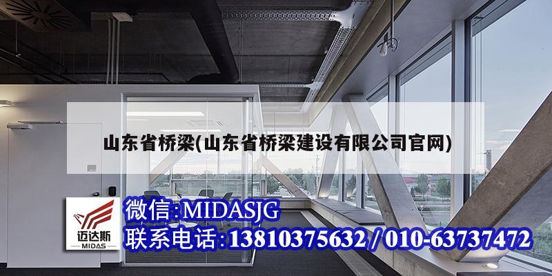 山东省桥梁(山东省桥梁建设有限公司官网)