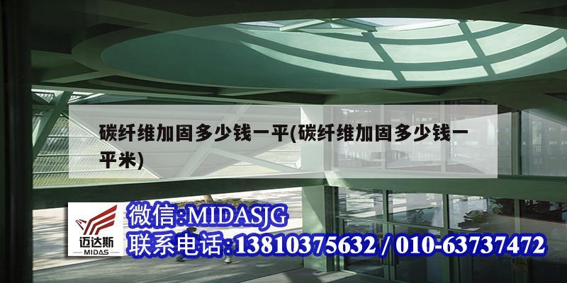 碳纤维加固多少钱一平(碳纤维加固多少钱一平米)