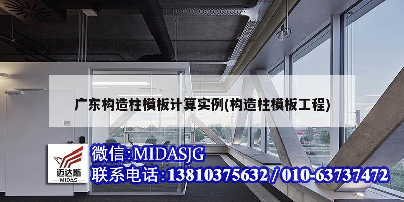 广东构造柱模板计算实例(构造柱模板工程)