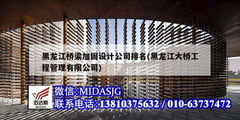 黑龙江桥梁加固设计公司排名(黑龙江大桥工程管理有限公司)