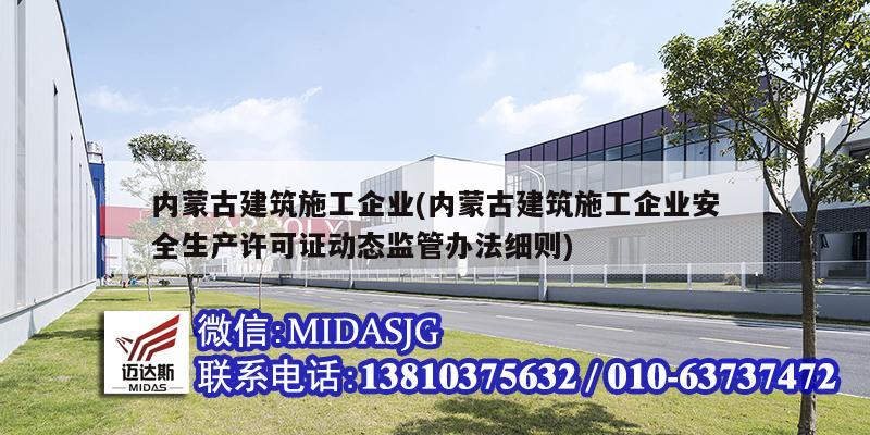 内蒙古建筑施工企业(内蒙古建筑施工企业安全生产许可证动态监管办法细则)